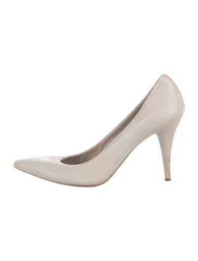 Pre-owned Prada Leather Pumps In Neutrals