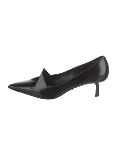 Pre-owned Prada Leather Pumps W/ Tags In Black