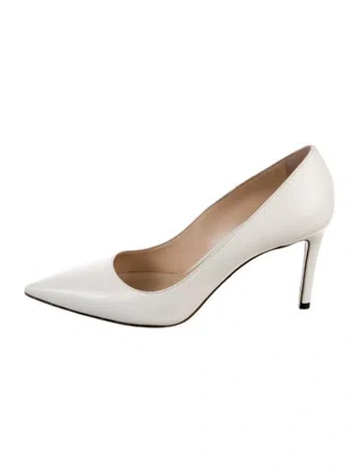 Pre-owned Prada Leather Pumps In White