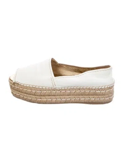 Pre-owned Prada Leather Pumps In White
