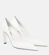 Prada Leather Pumps With Pointed Toe And Stiletto Heel In White