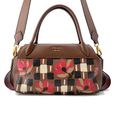 Pre-owned Prada Leather Pvc Handbag () In Multi