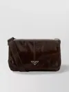 Prada Leather Rectangular Shape Shoulder Bag