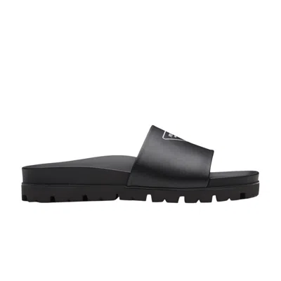 Pre-owned Prada Leather Sandal 'black'