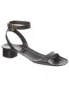 Prada Leather Sandal In Black