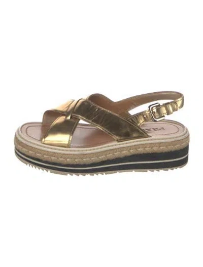 Pre-owned Prada Leather Sandals