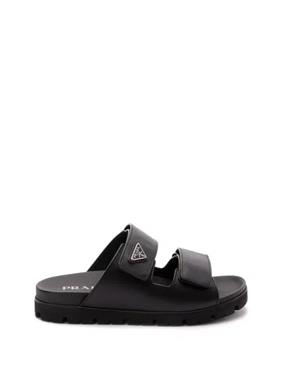 PRADA LEATHER SANDALS