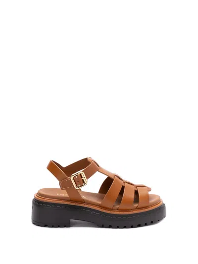 PRADA LEATHER SANDALS
