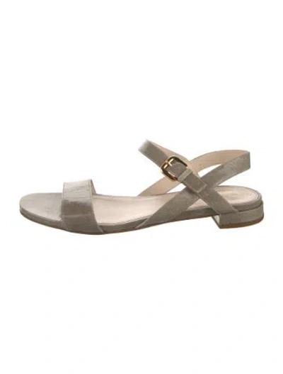 Pre-owned Prada Leather Sandals In Brown