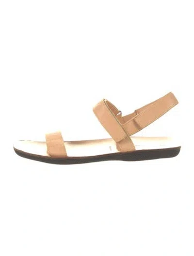Pre-owned Prada Leather Sandals In Brown