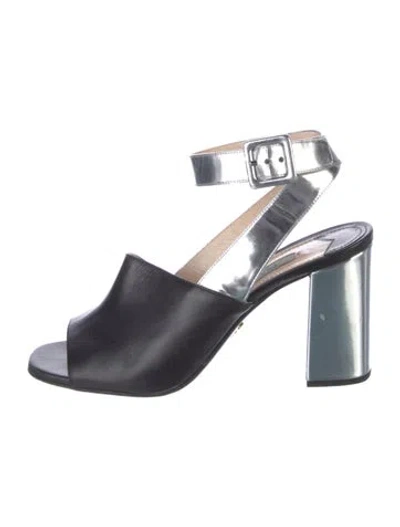 Pre-owned Prada Leather Sandals In Multi