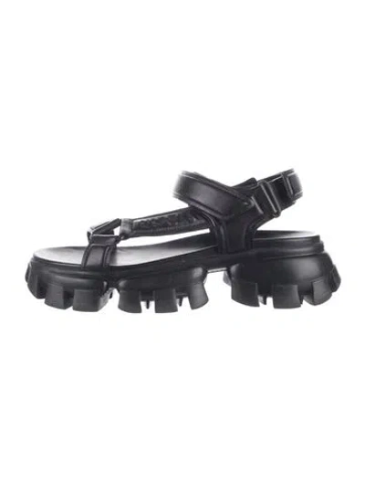 Pre-owned Prada Leather Sandals In Multi