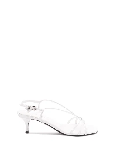 Prada Sandalen Aus Leder 55mm In White