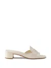 Prada Leather Sandals In White
