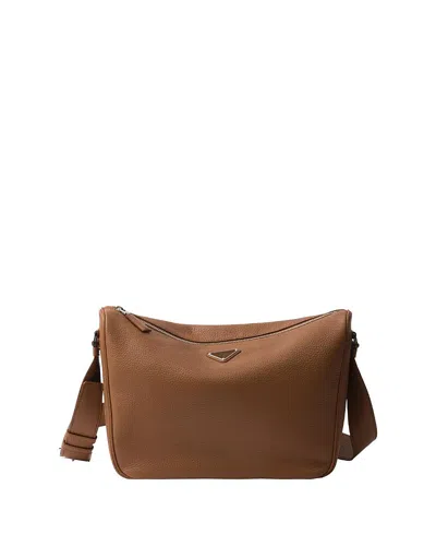 PRADA LEATHER SHOULDER BAG
