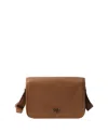 Prada Leather Shoulder Bag In Brown