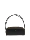 Prada Women Black Leather Shoulder Bag