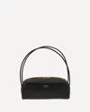 Prada Women Black Leather Shoulder Bag