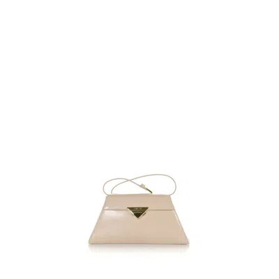 Prada Leather Shoulder Bag In Neutral