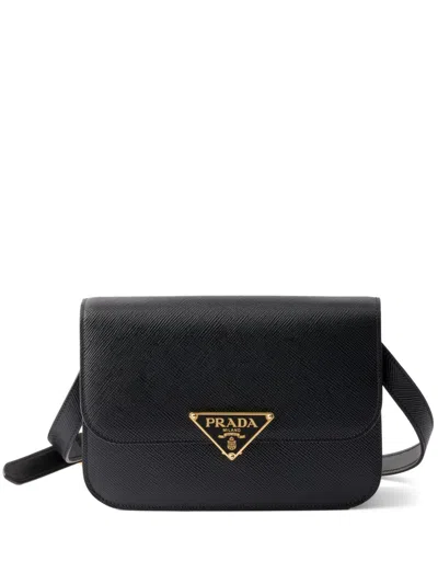 PRADA LEATHER SHOULDER BAG