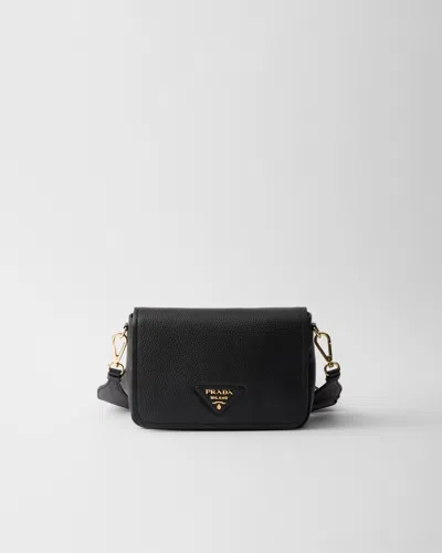 PRADA LEATHER SHOULDER BAG