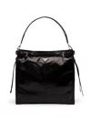 Prada Shoulder Bag Top Handle Smooth Finish In Black
