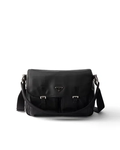 PRADA LEATHER SHOULDER BAG