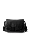Prada Leather Shoulder Bag In Black