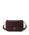 Prada Leather Shoulder Bag In Black