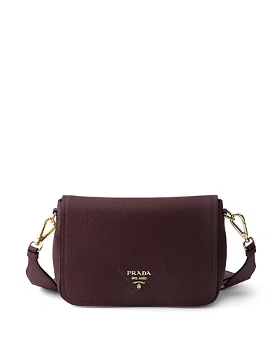 PRADA LEATHER SHOULDER BAG