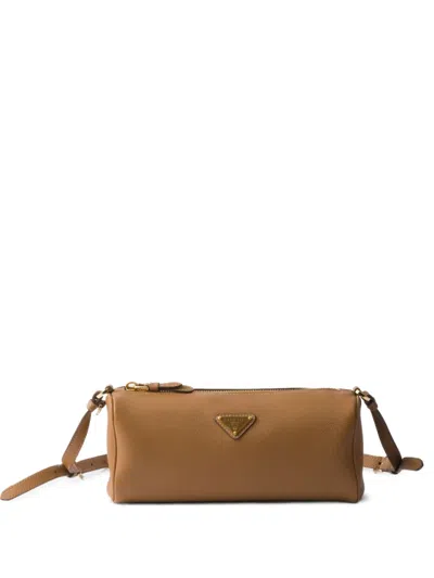 PRADA LEATHER SHOULDER BAG