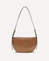 Prada Leather Shoulder Bag In Brown