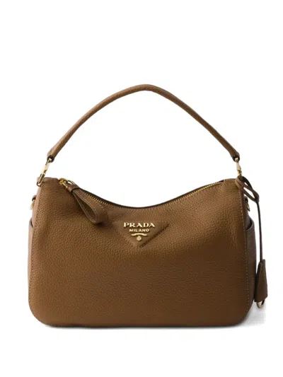 Prada Small Leather Top-handle Bag In Pink