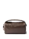 Prada Leather Shoulder Bag In Brown