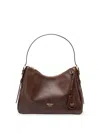 Prada Zippered Shoulder Bag In Brown