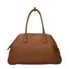 Prada Leather Shoulder Bag  Brown