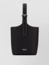 Prada 15cm X 20cm X 9cm Bovine Leather Shoulder Handbag In Black