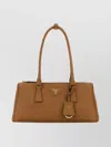 Prada Leather Shoulder Bag Featuring Double Handles
