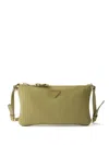 Prada Medium Leather Top-handle Bag With Padlock In Green