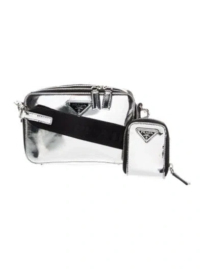 Pre-owned Prada Leather Shoulder Bag In Multi