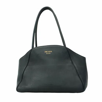 Pre-owned Prada Leather Shoulder Bag () In Black