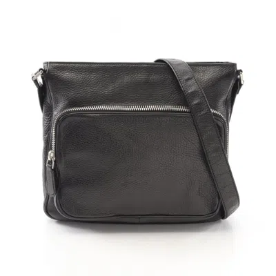 Pre-owned Prada Leather Shoulder Bag () In Black
