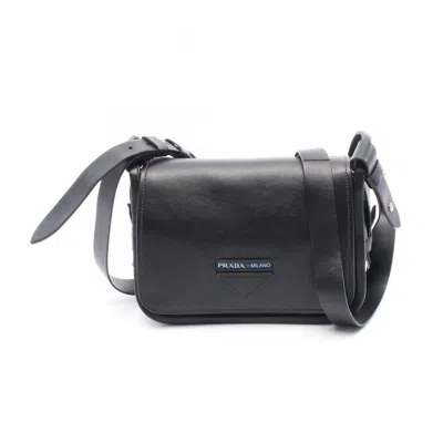 Pre-owned Prada Leather Shoulder Bag () In Black