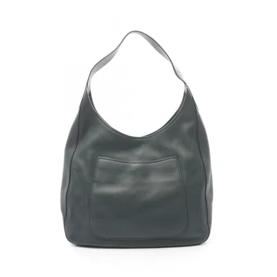 Pre-owned Prada Leather Shoulder Bag () In Green