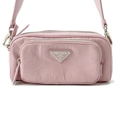 Pre-owned Prada Leather Shoulder Bag () In Pink