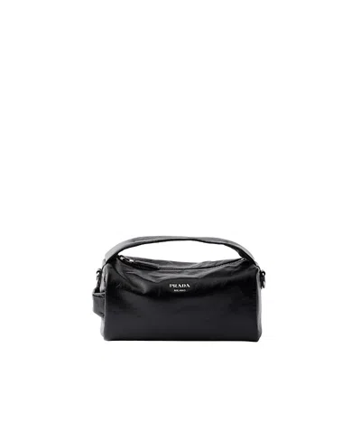 PRADA LEATHER SHOULDER BAG