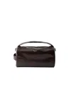 Prada Leather Shoulder Bag In Purple