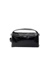 Prada Leather Shoulder Bag In Black