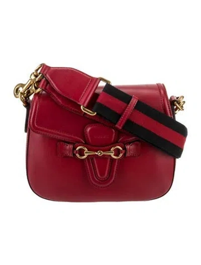 Pre-owned Prada Leather Shoulder Bag In Red