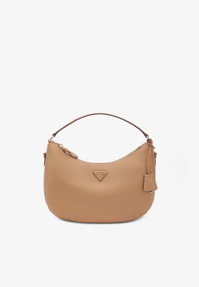 PRADA LEATHER SHOULDER BAG